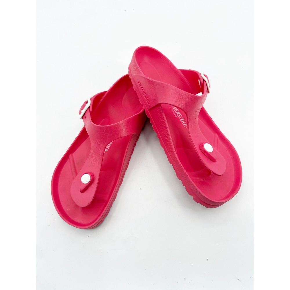 Birkenstock Gizeh EVA Pink Beetroot Thong Sandals Waterproof Shoes size 38 7 - Picture 3 of 12